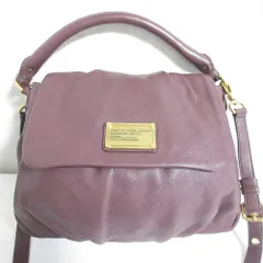 美品 MARC BY MARC JACOBS マークバイマークジェイコブス クラシックQ LIL UKITA レザー 2way ショルダーバッグ ハンドバッグ ボルドー レディース 古着 中古 USED