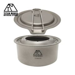 TITAN MANIA チタンマニア アルコールストーブver2 チタン製 軽量 頑丈 シングルコンロ アルコールバーナー コンパクト ポータブル キャンプ ソロキャンプ アウトドア キャンプ用品