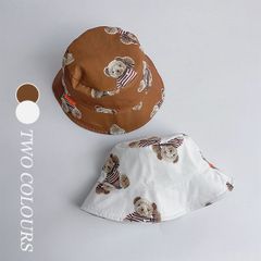 【新品】韓国風子ども服 帽子　バケットハット　クマ柄 　可愛い　日除け　男女兼用
