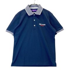 BEAMS GOLF パープルレーベル ハーフジップ シャツ ネイビー - メルカリ