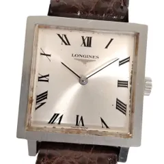 腕時計メンズ動作品LONGINESロンジン手巻きスクエア四角アナログ訳あり LONGINES / ロンジン 腕時計 メンズ フラッグシップ スクエア 手