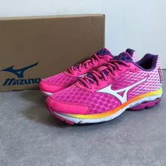 美品 MIZUNO ウェーブライダー 18 ランニング シューズ スニーカー ミズノ