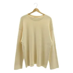 【美品】  slopeslow / スロープスロウ | ウール混 リブ ニット プルオーバー | L | アイボリー | メンズのサムネイル