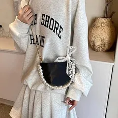 パールレース スモールショルダーバッグ チェーンクロス バッグポイント ミニバッグ女性ハンドバッグ 韓国