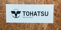 TOHATSU (トーハツ) ロゴステッカー　ホワイト