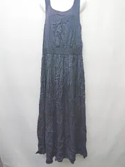 ◇ Ray BEAMS レイ ビームス ノースリーブ ロング丈 ワンピース サイズ1 ネイビー レディース P  【1408200010253】