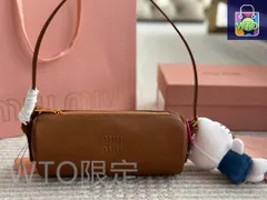 【今日特価】miumiu ミニ円筒バッグ ヴィンテージナッパレザー-WTO輸入3