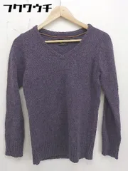 ◇ JOURNAL STANDARD ジャーナルスタンダード Vネック ウール ニット 長袖 セーター パープル レディース  【中古】 【1111160010637】