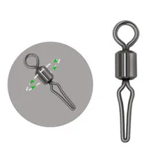 自動ハリス止め サルカン  30個  各種サイズ　11mm 13mm 14mm 16mm 18mm 21mm ラインストッパー スイベル