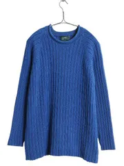 【お得なクーポン配布中!】 90s ローレン ラルフローレン ロールネック ニット セーター レディース XL 古着 オールド ポロ コットン リブ編み 無地 厚手 大きいサイズ