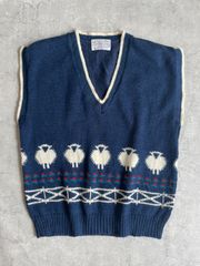 70's vintage PENDLETON wool knit vest