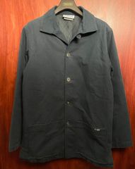 MADE IN FRANCE製 LE GLAZIK 裏中綿キルティングコットンコート ネイビー 40サイズ