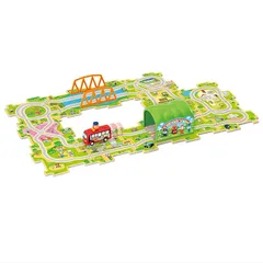 【新品】 ジョイパレット(JOYPALETTE) アンパンマン パネルをつなげてレッツゴー! くねくねパズルDX 14x38x26cm プラスチック 0