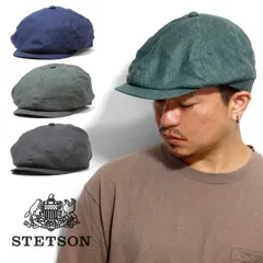 Stetson ステットソン リネンシャンブレー キャスケットBK-L/日本製