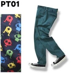 PT01 ピーティーゼロウーノ INVASION インベージョン SUPER SLIM FIT ストレッチコットン パンツ チノパン 50 グリーン メンズ