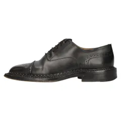 Santoni (サントーニ) 5ホール ウィングチップ レザー ドレスシューズ 3610 ブラックのサムネイル