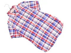 TOMMY HILFIGER トミーヒルフィガー チェック 半袖 シャツ size4/赤ｘ青 ■◆ レディース