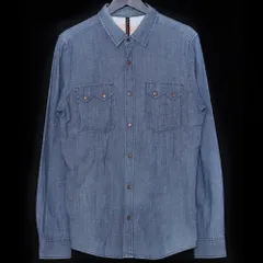NUDIE JEANS デニムシャツ Sサイズ ブルー
