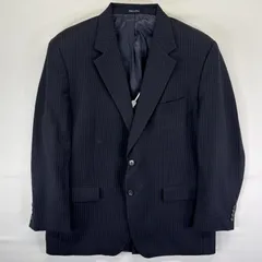 Giorgio Armani ネイビー ストライプ テーラードジャケット M 定価80万 GIORGIO ARMANIストライプ テーラードジャケット 正規