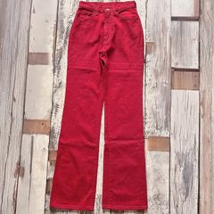 wrangler ラングラー フレアパンツ 古着　レッド