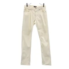バーバリーブラックレーベル 三陽商会 ストレートデニムパンツ 76 白 BURBERRY BLACK LABEL ジーパン ストレッチ メンズ