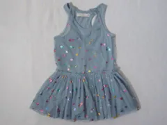 ステラマッカートニーキッズ stella mccartney kids アウトレット 子供服 女の子 3歳 約 95cm 100cm ベビー服 ワンピース ノースリーブ 水色 チュール 2点 春 夏 ★4 セットアップ ガールズ キッズ ベビー 【中古】