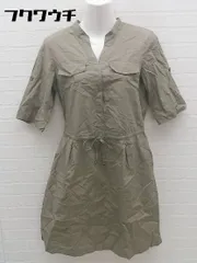 ◇ UNTITLED アンタイトル 半袖 膝丈 ワンピース サイズ2 ブラウン レディース 【中古】 【1002801539665】