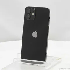 〔中古品〕 iPhone12 64GB ブラック MGHN3J／A SIMフリー【344】