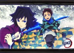 【中古】タペストリー 冨岡義勇＆竈門炭治郎 B3タペストリー 「鬼滅の刃 あたりツキ!トレーディング缶バッジ」 あたり景品