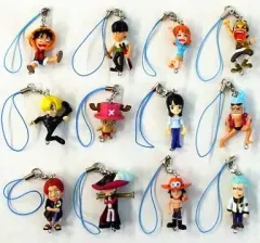 【中古】ストラップ(キャラクター) 全12種セット つながるフィギュアストラップ 「ワンピース」