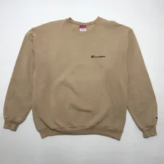 Champion 90’s チャンピオン ブランドワンポイント刺繍 三色タグ 90年代 メキシコ製 ライトベージュ
