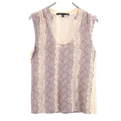 マークジェイコブス ノースリーブ パイソン柄 カットソー S ベージュ系 MARC JACOBS レディース 【中古】  【230701】 メール便可