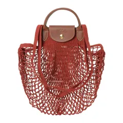 【新品未使用】ロンシャン　メッシュバッグ LONGCHAMP(ロンシャン) メッシュバッグ レッド｜【公式