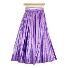 Ameri VINTAGE 02220981620 SHINY PLEATS SKIRT プリーツ サイズS ロングスカート パープル レディース アメリヴィンテージ【中古】5-0728M△