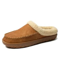 [Miqieer ルームシューズ メンズ スリッパ 冬用 防寒 サンダル ボア付き 暖かい 洗濯可スリッパ 軽量 滑り止め ルームスリッパ クロッグ 室内履き