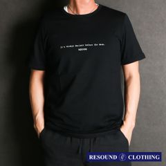 【RESOUND CLOTHING 】GIZA DAWN ROLL UP TEE - BLACK / クルーネック Tシャツ / RC36-T-002【メンズ】【送料無料】