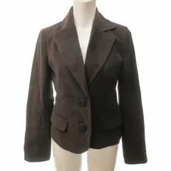 バーバリーブルーレーベル BURBERRY BLUE LABEL テーラードジャケット ブレザー 裏地ノバチェック 総裏 コットン 茶 ブラウン 38 約M 0724 ■GY06のサムネイル