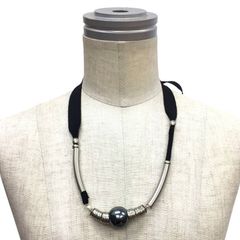 HERMES エルメス バッファローホーン ペンダント ネックレス aq8797 