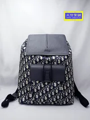 DIOR ディオール バックパック  MOTION オブリーク ナイロンジャガード トロッター ネイビー中古A 【送料無料】 A-8590【質屋出品】のサムネイル