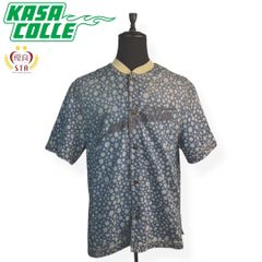 【LOUIS VUITTON】ルイ・ヴィトン ✕ 草間彌生 インフィニティドット デニムシャツ Yayoi Kusama Infinity Dots  インディゴブルー コットン 正規品