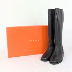【REMME レメ】ロングラムズレザーブーツのサムネイル