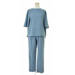 【OPAQUE】637-86006 / 637-66005 フレアスリーブブラウス + イージーワイドパンツセットアップ