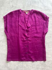 80-90's Shasta linen blouse made in Italy