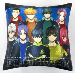 【中古】クッション・本体 集合 スクエアクッション 「ブルーロック×浅草花やしき 浅草杯」 巨大ガラポン A賞