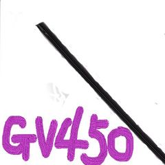 シフト 協栄製作所 SHIFT グラファイトワイパーラバー graphite wiper rubber GV450 6mm幅 450mm用 1本 GV-450