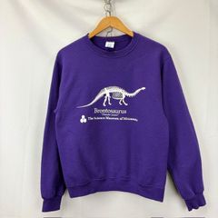 The Science Museum of Minnesota Brontosaurus プリント 裏起毛スウェット サイズS 00年代 JERZEES 07081107 871