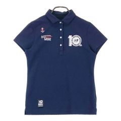 【値下げ】マスター バニー エディション 10周年 ポロシャツ ネイビー 美品】マスターバニーエディション 10周年記念 ポロシャツ ネイビー