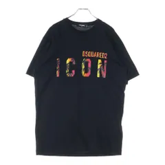 DSQUARED2 (ディースクエアード) ICON LOGO フロントロゴ 半袖Tシャツ カットソー ブラック S79GC0065 S2309