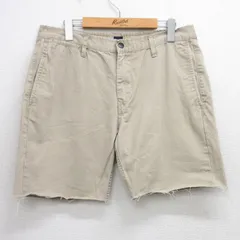 W34/古着 ギャップ GAP ショート パンツ ショーツ メンズ コットン ベージュ カーキ 25jul23 中古 ボトムス 短パン ショーパン ハーフ