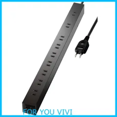 【数量限定】エレコム 電源タップ 雷ガード 10個口 3m ほこりシャッター 【 固定 ・吊下可能な回転パーツ付き】 ブラック ECT-0103BK